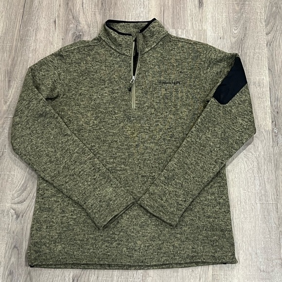 Avalanche Medium Thermal Layering Quarter Zip Pullover Sweater Brown - Picture 1 of 7